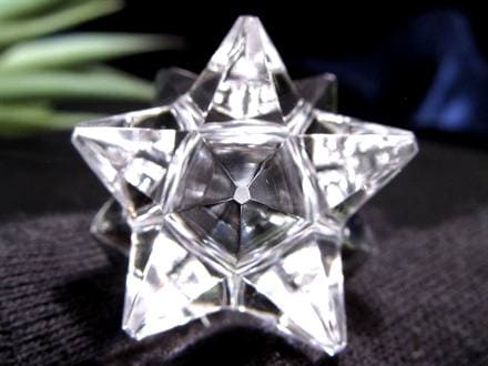 天然水晶 アステロイド 彫り 置物