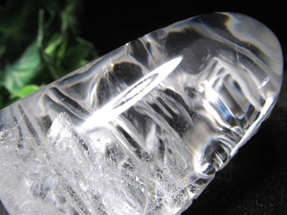天然水晶 ガネーシャ 彫り 置物