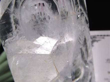 天然水晶 ガネーシャ 彫り 置物