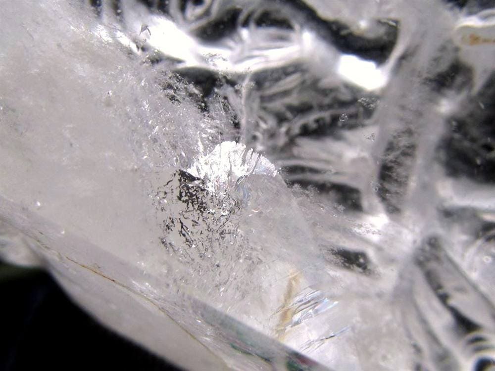 天然水晶 ガネーシャ 彫り 置物