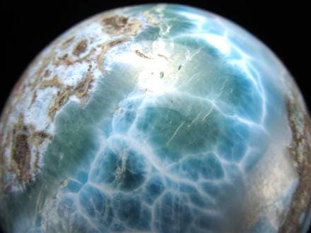 ラリマー ブルーペクトライト 丸玉 置物 スフィア