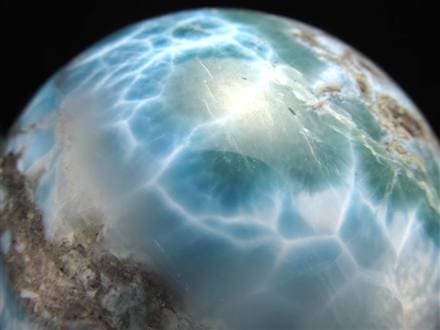 ラリマー ブルーペクトライト 丸玉 置物 スフィア