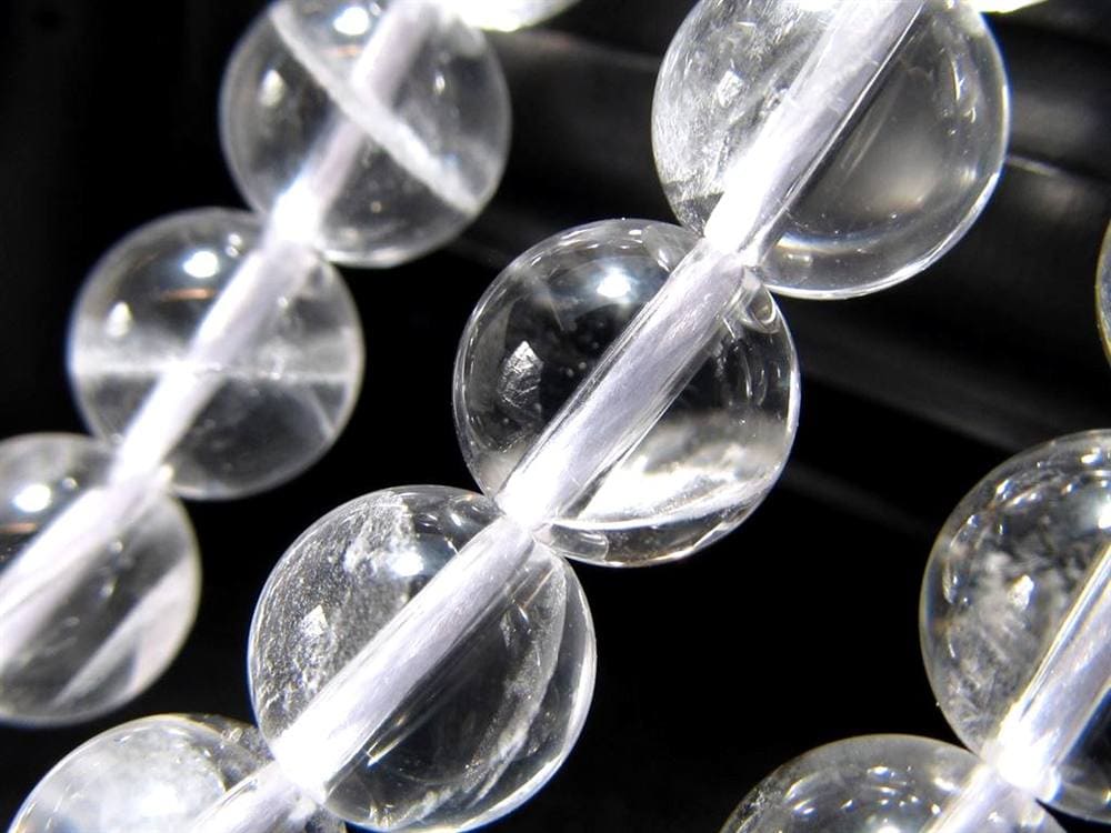 サインジ ヒマラヤ 水晶 クォーツ クリスタル 本水晶 ビーズ連 連材