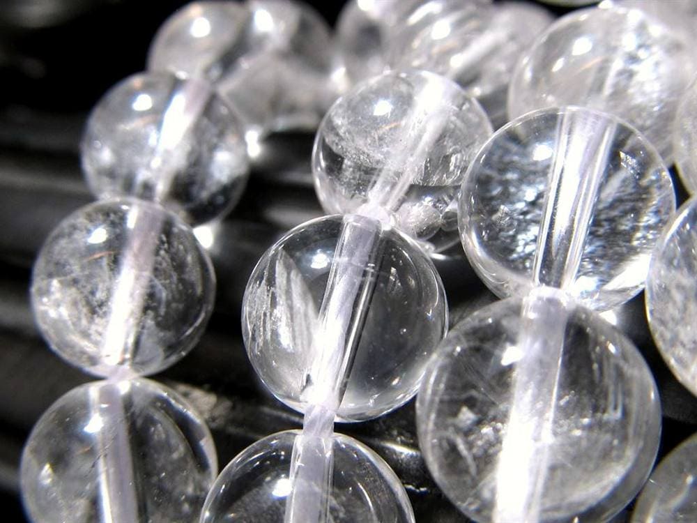 サインジ ヒマラヤ 水晶 クォーツ クリスタル 本水晶 ビーズ連 連材