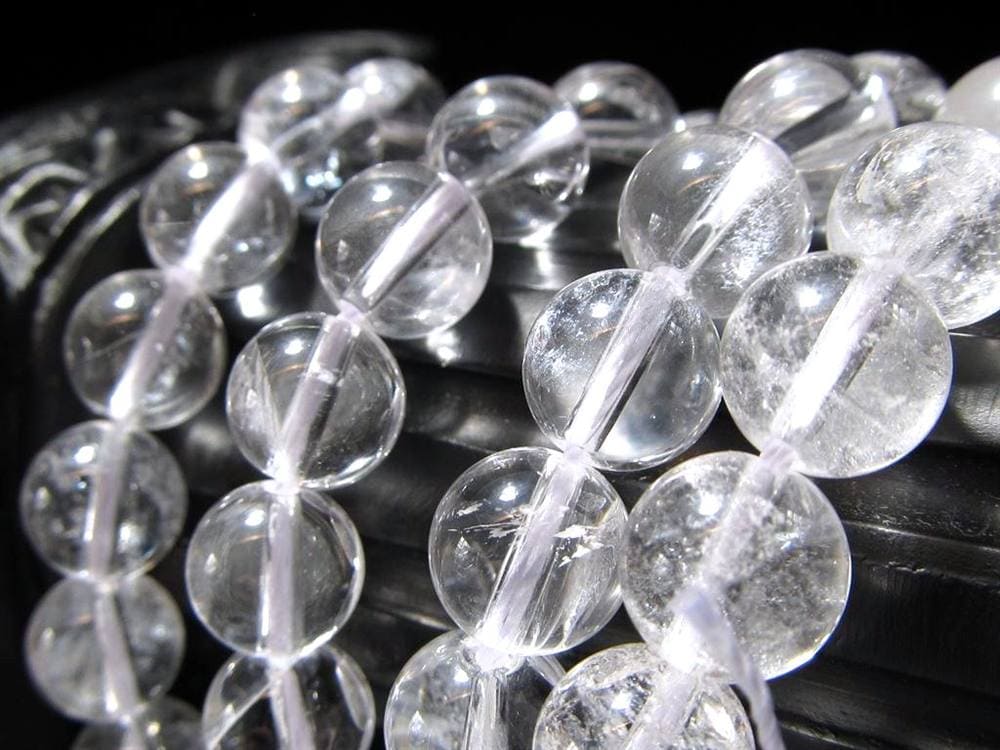 サインジ ヒマラヤ 水晶 クォーツ クリスタル 本水晶 ビーズ連 連材