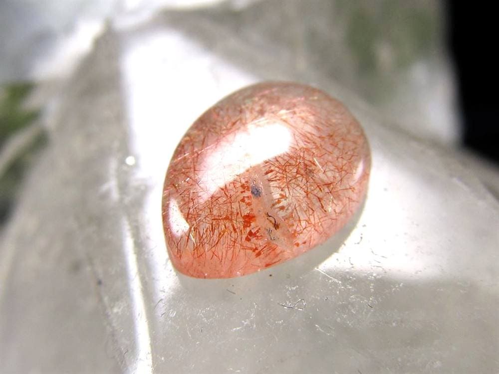 ストロベリークォーツ 苺水晶 ルース タンブル カザフスタン産