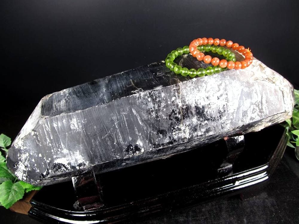 モリオン 黒水晶 原石 クラスター 山東省産