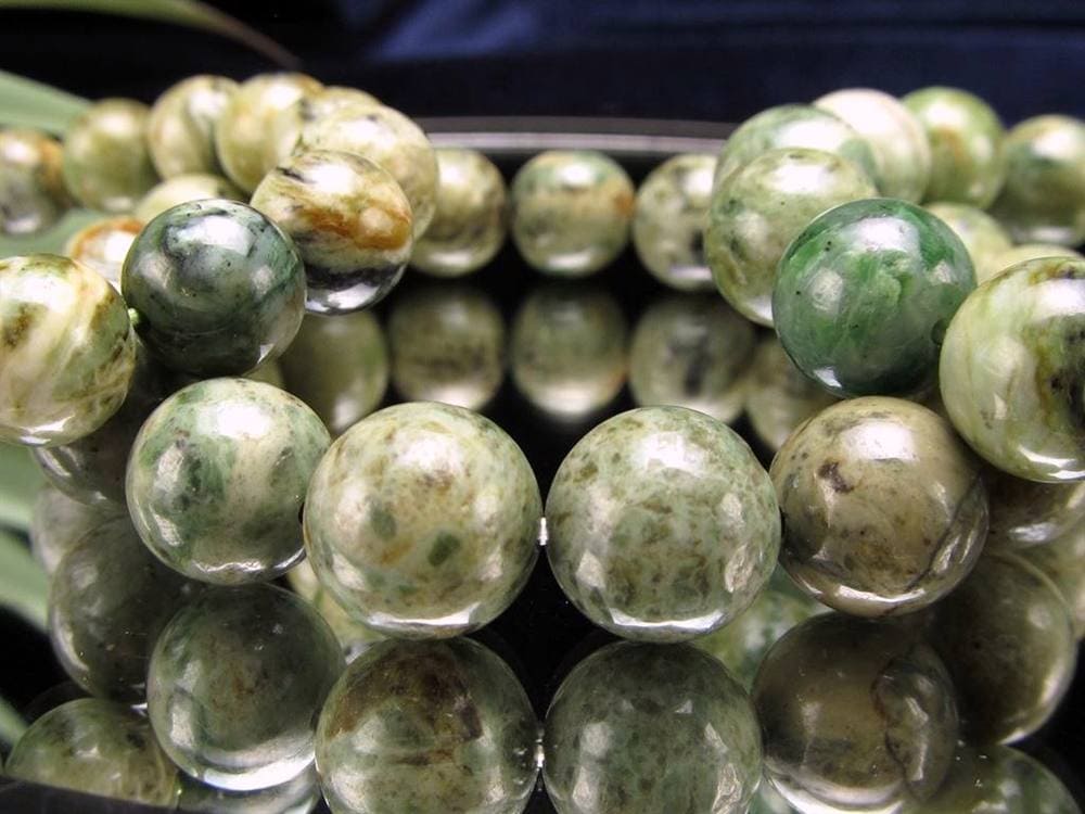 日高翡翠 ブレスレット 日本の石 パワーストーン 天然石 国産