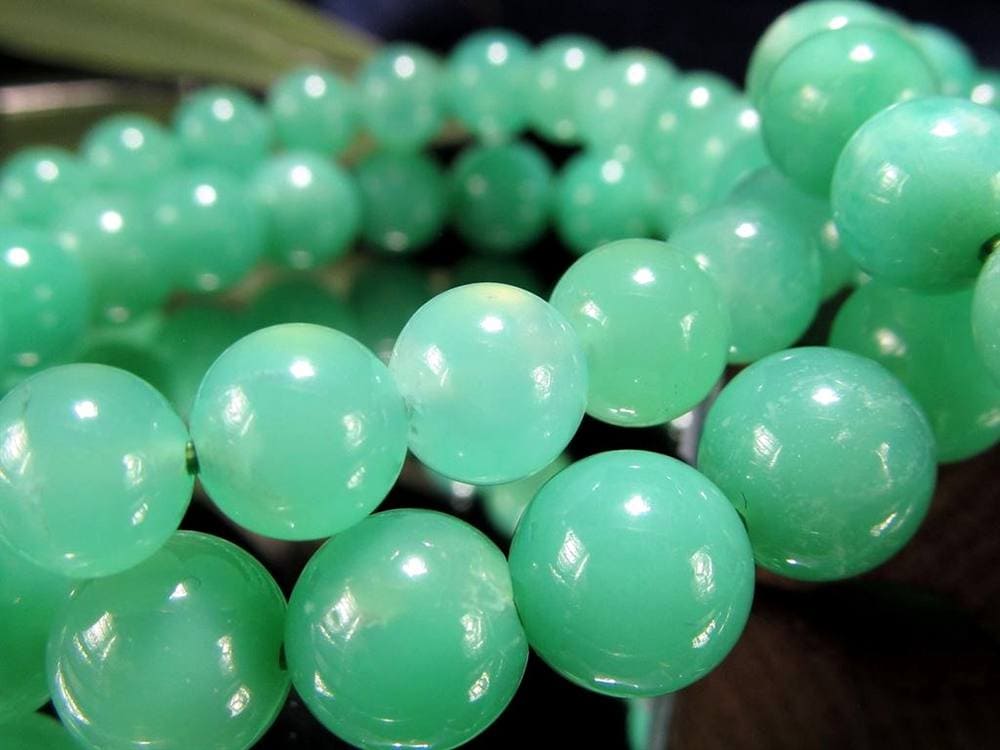 クリソプレーズ オーストラリアンジェイド ブレスレット カルセドニー 玉髄