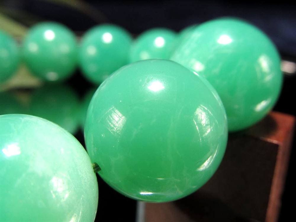 クリソプレーズ オーストラリアンジェイド ブレスレット カルセドニー 玉髄