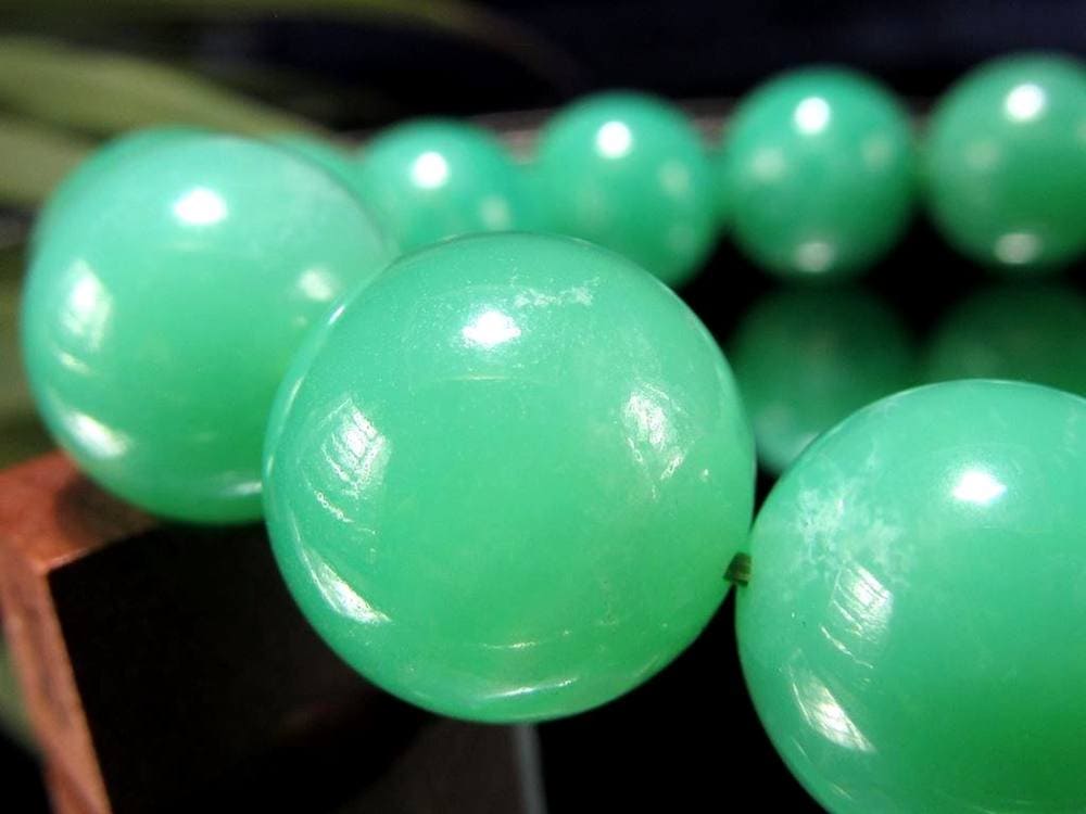 クリソプレーズ オーストラリアンジェイド ブレスレット カルセドニー 玉髄