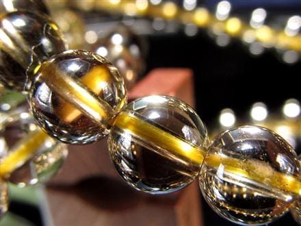 スモーキーシトリン 煙黄水晶 ブレスレット シトリン ファントム