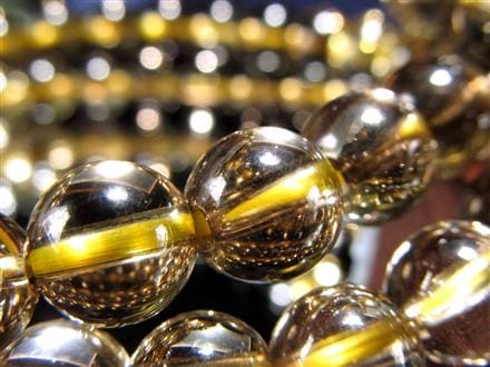 スモーキーシトリン 煙黄水晶 ブレスレット シトリン ファントム