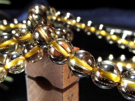 スモーキーシトリン 煙黄水晶 ブレスレット シトリン ファントム