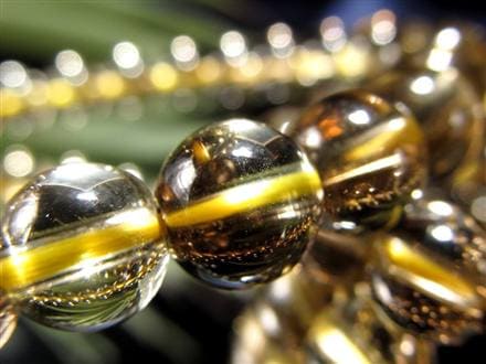 スモーキーシトリン 煙黄水晶 ブレスレット シトリン ファントム