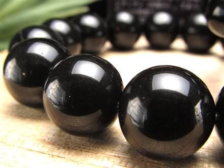 十勝石 オブシディアン ブレスレット 黒曜石 北海道