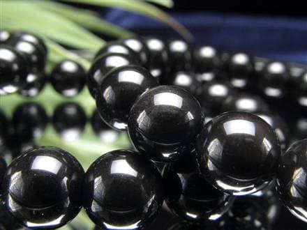 十勝石 オブシディアン ブレスレット 黒曜石 北海道