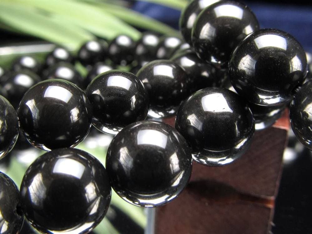 十勝石 オブシディアン ブレスレット 黒曜石 北海道