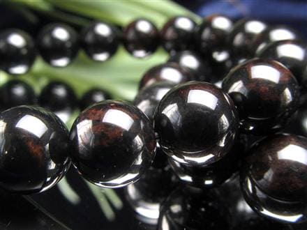 花十勝石 オブシディアン ブレスレット 黒曜石 北海道