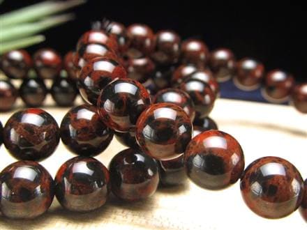 花十勝石 オブシディアン ブレスレット 黒曜石 北海道