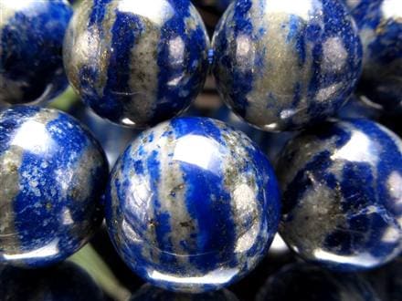 ラピスラズリ ブレスレット 誕生石 青金石 パワーストーン 蛍光ラピスラズリ