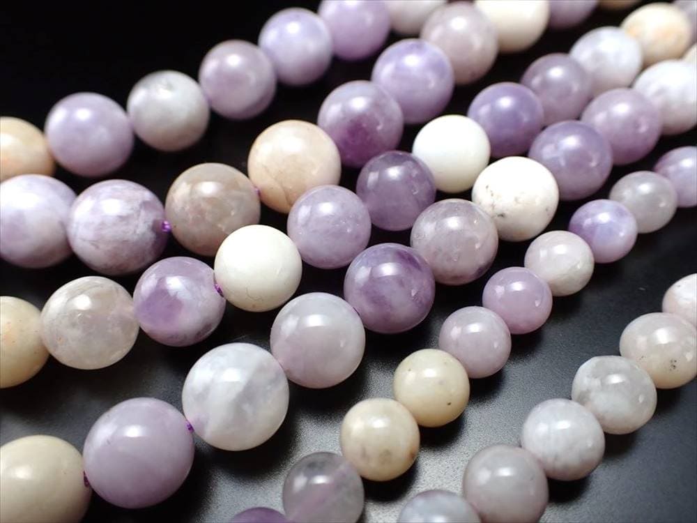 ビーズ連 モラドオパール パープルオパール ティファニーストーン フローライト