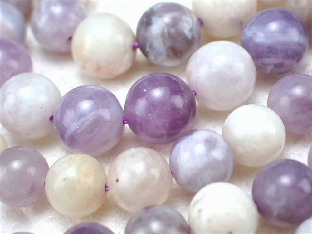 ビーズ連 モラドオパール パープルオパール ティファニーストーン フローライト