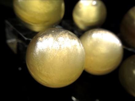 キャッツアイ 天然金雲母 天然ゴールデンマイカ フロゴパイト 丸玉