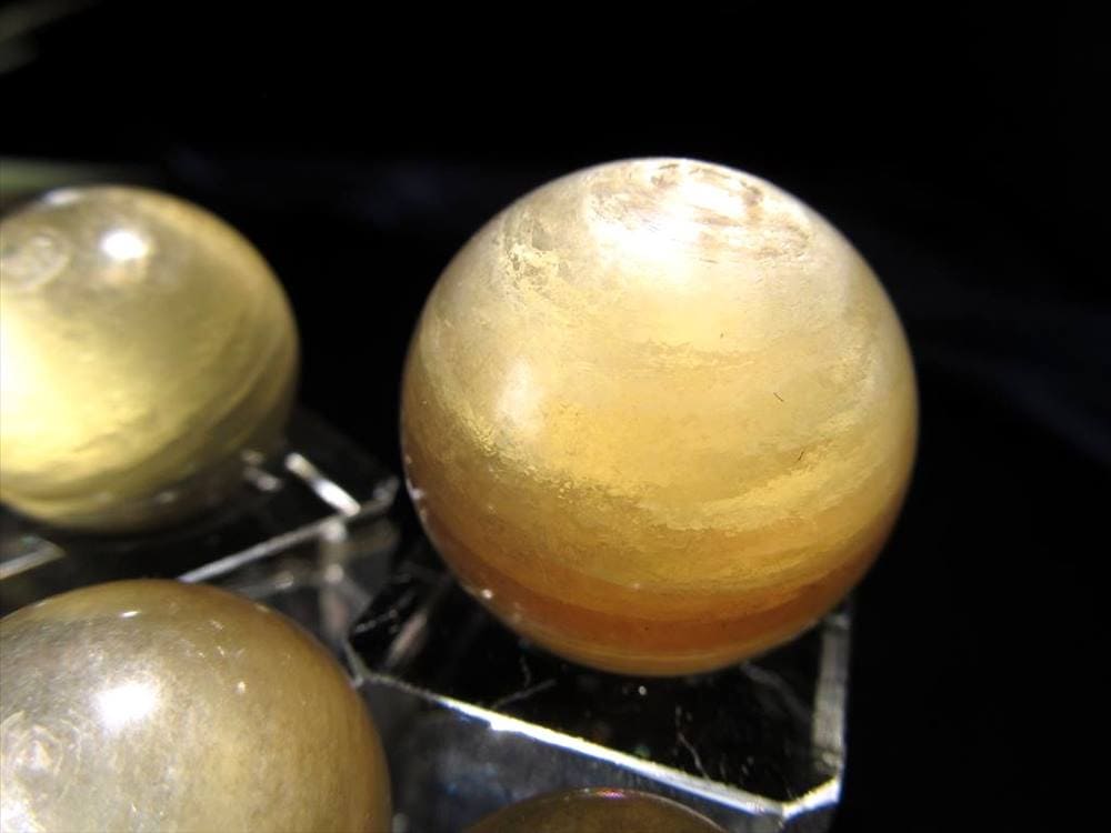 キャッツアイ 天然金雲母 天然ゴールデンマイカ フロゴパイト 丸玉