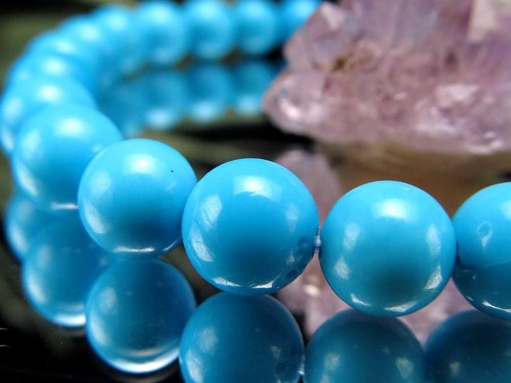 ターコイズ トルコ石 スリーピングビューティー ブレスレット 12月の誕生石