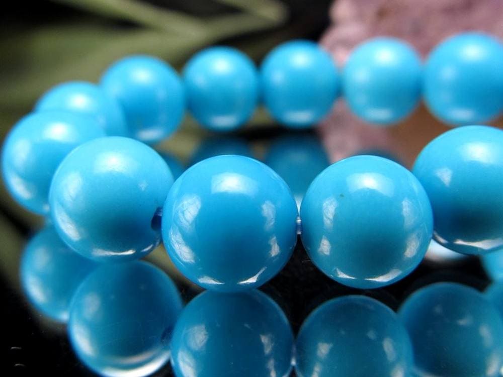 ターコイズ トルコ石 スリーピングビューティー ブレスレット 12月の誕生石