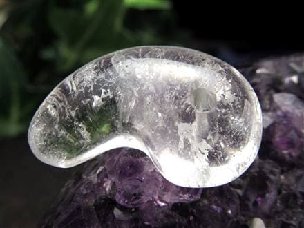 ガネーシュヒマール ヒマラヤ 水晶 勾玉 ビーズ