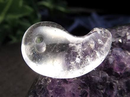 ガネーシュヒマール ヒマラヤ 水晶 勾玉 ビーズ