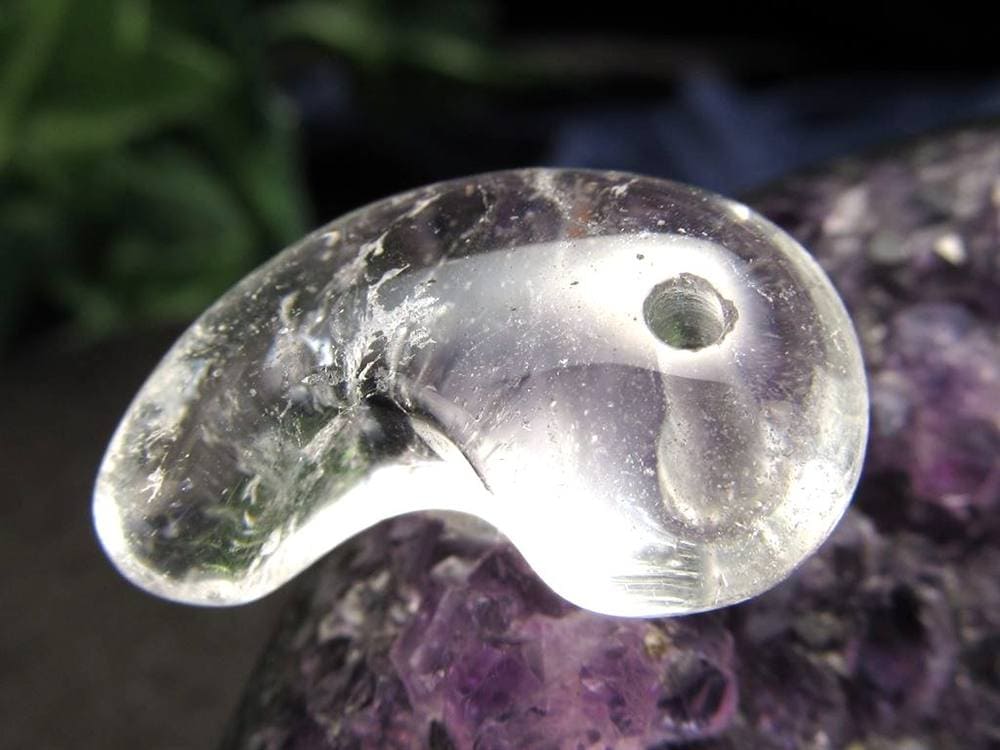 ガネーシュヒマール ヒマラヤ 水晶 勾玉 ビーズ