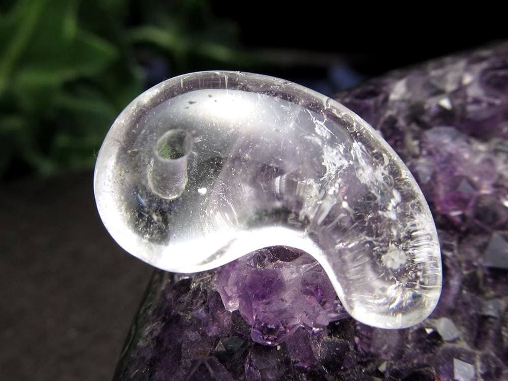 ガネーシュヒマール ヒマラヤ 水晶 勾玉 ビーズ