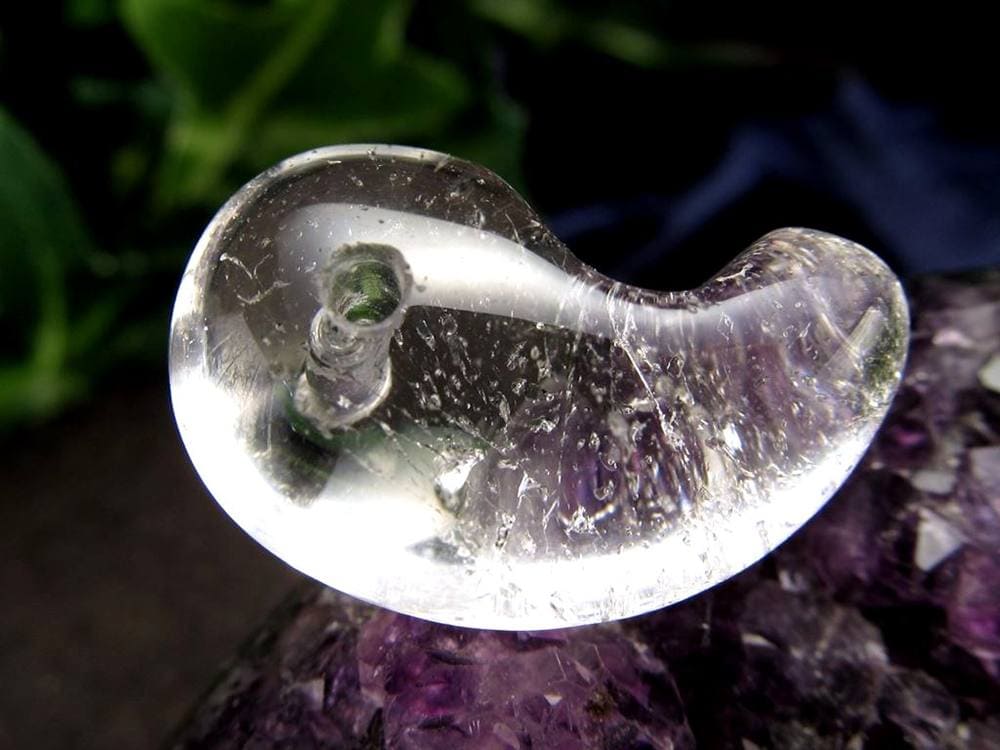 ガネーシュヒマール ヒマラヤ 水晶 勾玉 ビーズ