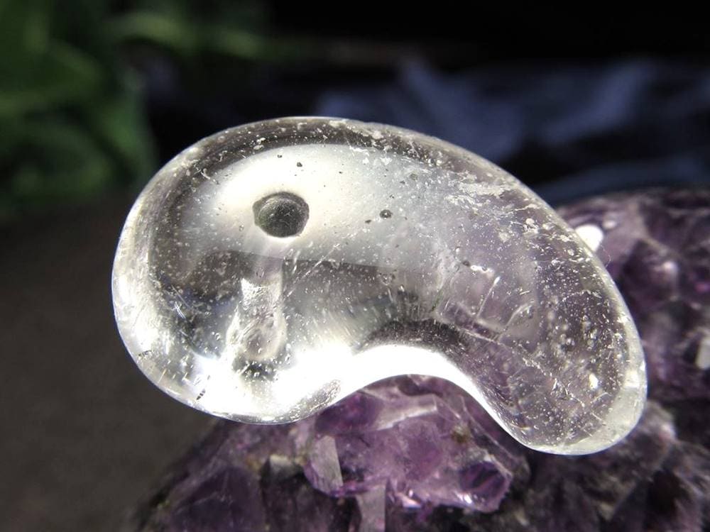 ガネーシュヒマール ヒマラヤ 水晶 勾玉 ビーズ