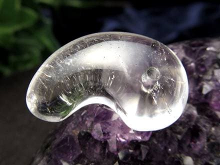 ガネーシュヒマール ヒマラヤ 水晶 勾玉 ビーズ