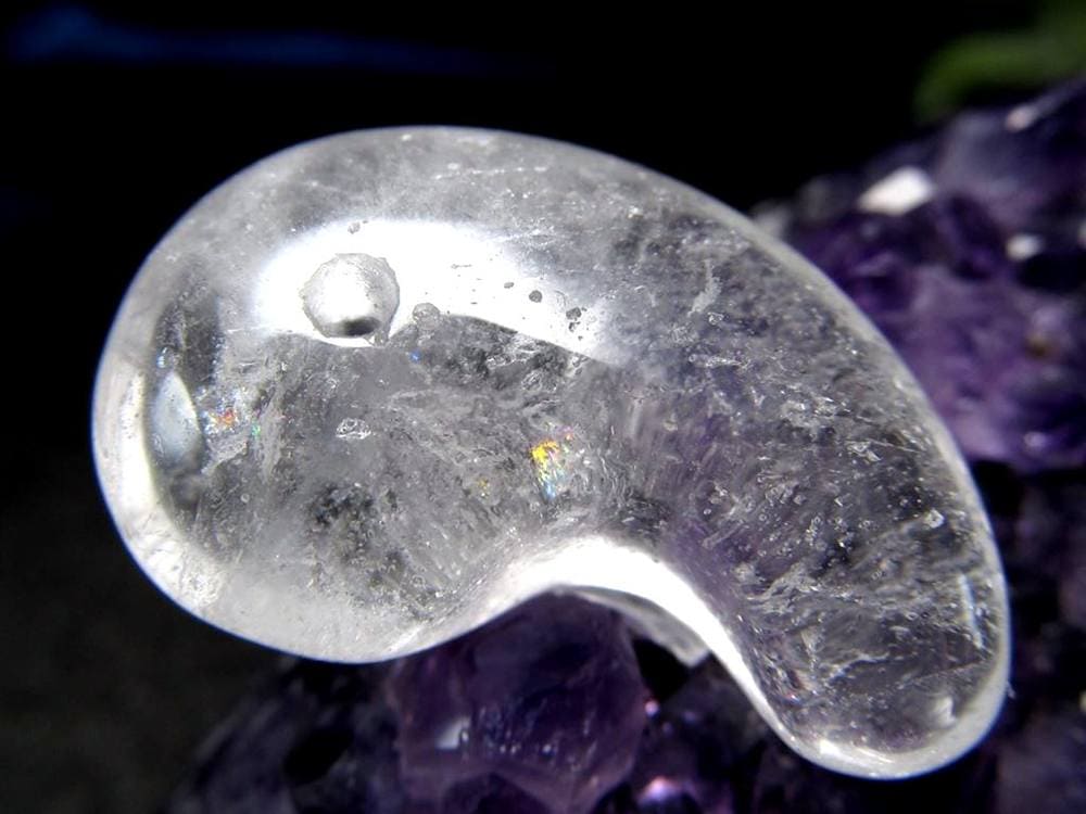 ガネーシュヒマール ヒマラヤ 水晶 勾玉 ビーズ