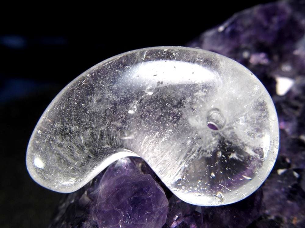 ガネーシュヒマール ヒマラヤ 水晶 勾玉 ビーズ