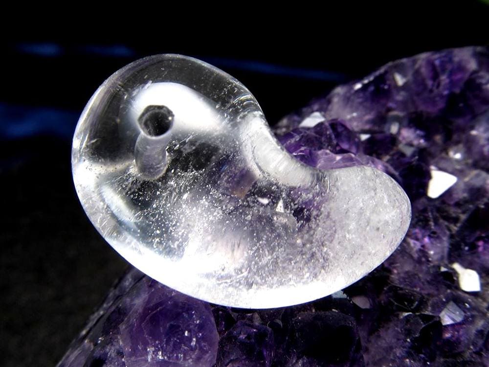 ガネーシュヒマール ヒマラヤ 水晶 勾玉 ビーズ