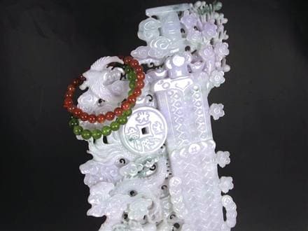翡翠 ヒスイ 置物 ジェダイト 硬玉