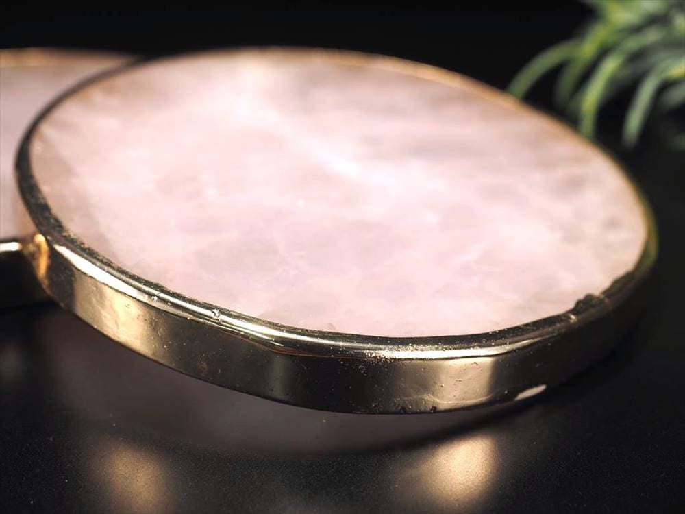 ローズクォーツ プレート コースター トレイ 紅石英