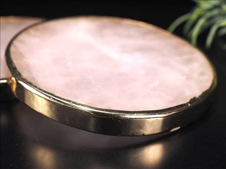 ローズクォーツ プレート コースター トレイ 紅石英