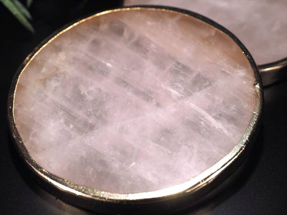 ローズクォーツ プレート コースター トレイ 紅石英