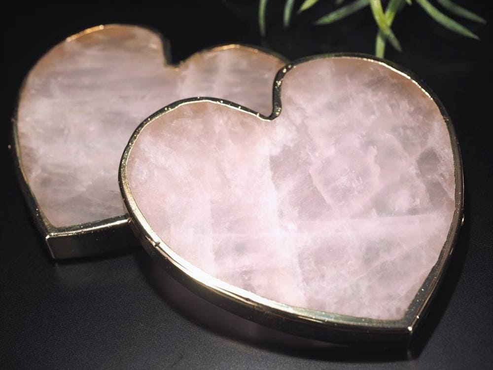 ローズクォーツ プレート コースター トレイ 紅石英