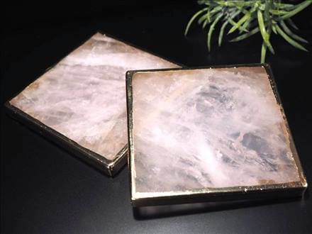 ローズクォーツ プレート コースター トレイ 紅石英