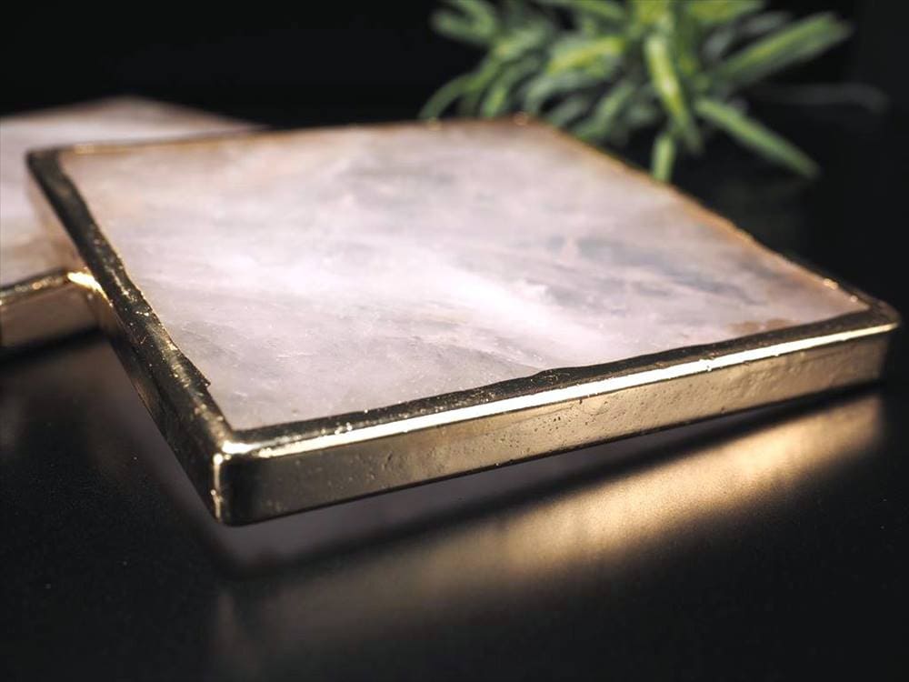 ローズクォーツ プレート コースター トレイ 紅石英