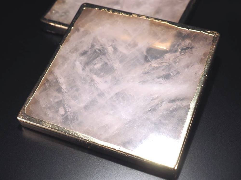 ローズクォーツ プレート コースター トレイ 紅石英