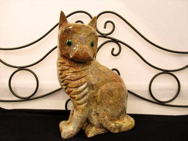 天然石ジャスパー猫3匹ジャスパー